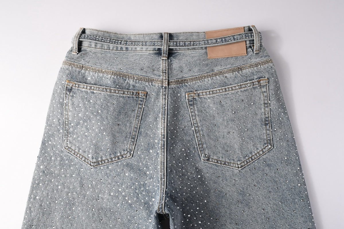AM-Men's short jeans 5096