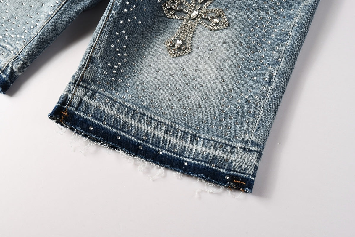 AM-Men's short jeans 5098