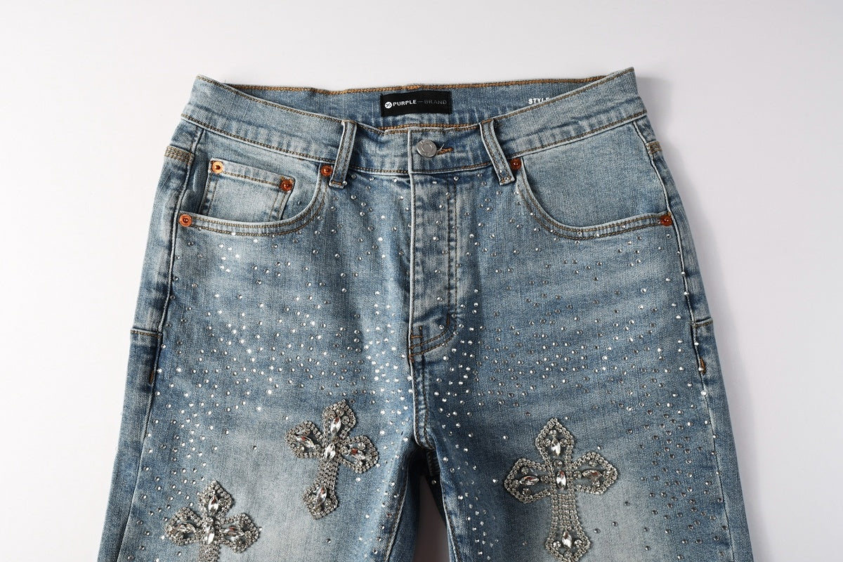 AM-Men's short jeans 5098