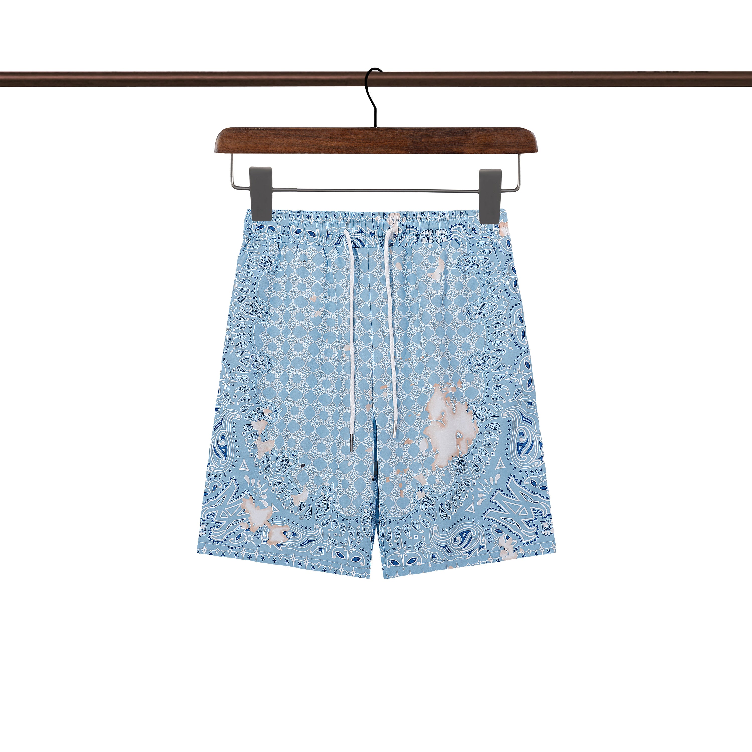 AMIRI 2025 Spring and early spring silk shorts and shirt suit