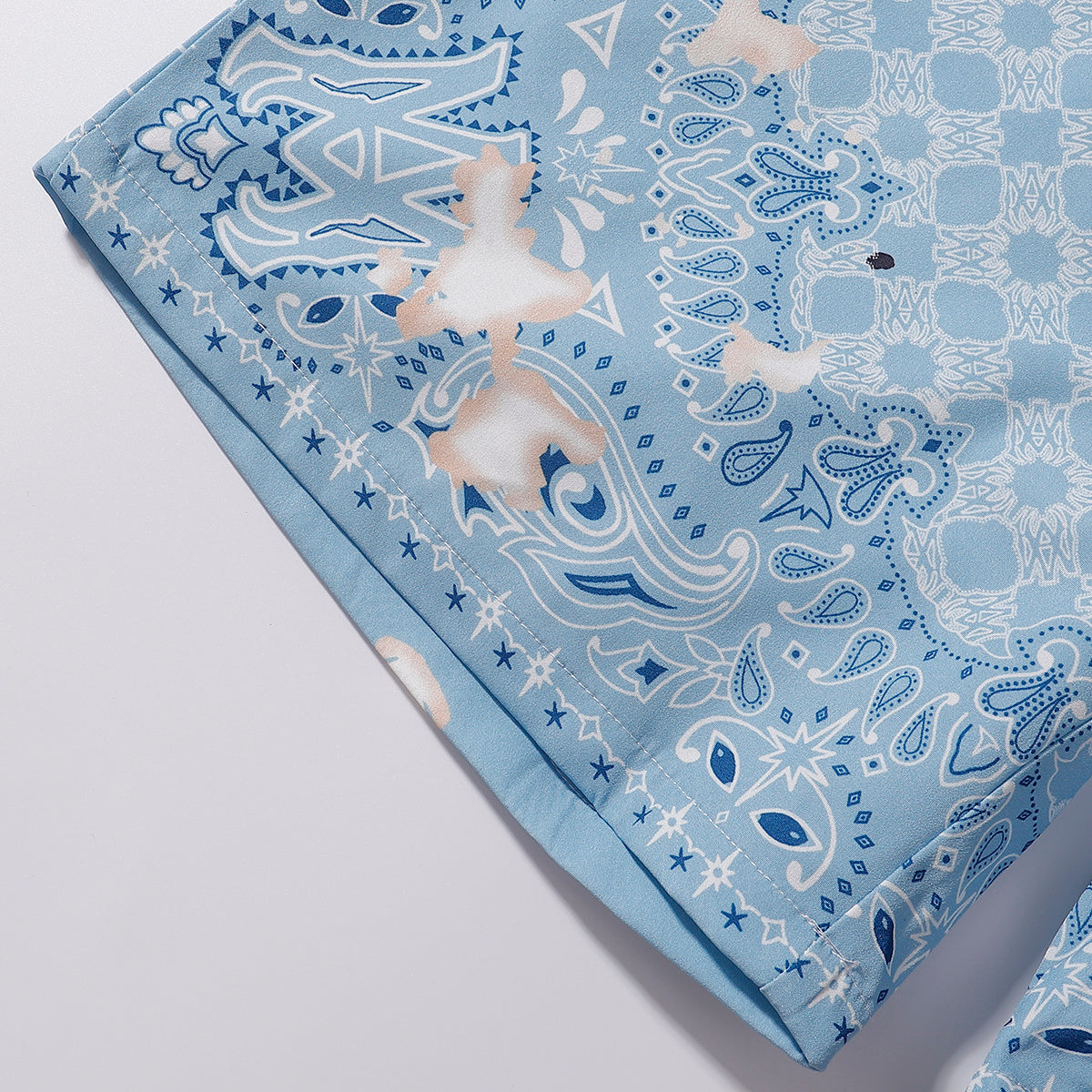 AMIRI 2025 Spring and early spring silk shorts and shirt suit